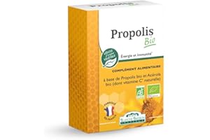 BLANCHE BRESSON INSTITUT BLANCHE BRESSON - Propolis Bio - Energie & Immunité - Acérola Bio - Vitamine C Naturelle - Lutte contre la fatigue & Changement Saison, Vitalité - 60 Gélules - cure de 30 jours - Fabriqué en France
