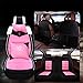 Produktbild Autositzbezug Beschützer Autokissen - Winter Short Plus umhüllt Warmer Sitzbezug - Für die meisten Fünfsitzer geeignet Autoabdeckung (Farbe : Pink)