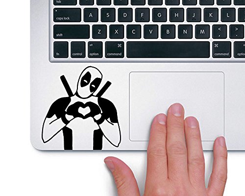 Deadpool TRACKPAD Sticker Aufkleber (Schwarz)