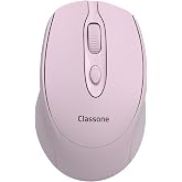 Classone CBT16 Bluetooth + 2.4 Ghz Şarj Edilebilir Kablosuz Mouse - Pembe