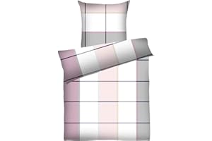 Dyckhoff Weichfrottier Bettwäsche Celina rot 1 Bettbezug 135 x 200 cm + 1 Kissenbezug 80 x 80 cm