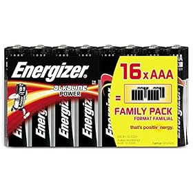 Piles AAA Energizer Alkaline Power, paquet de 16