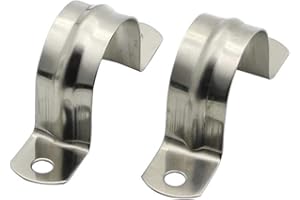 OMYZAM 25MM Acero Inoxidable 304 Abrazadera de Tubo Abrazadera de Tubo Alicates T de Tipo Abrazadera de Tubo de Acoplamiento de Abrazadera del aro Abrazadera de Tubo de Decoración 20pcs Wholesale