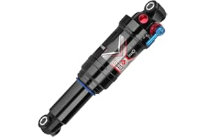 Besttoolifes Amortisseurs VTT Amortisseur arrière à air 165/190/200/210mm - Rebond/Verrouillage/Pression d'air réglable (190mm)