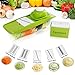 Produktbild Gemüsehobel Rostfreiem Stahl Mandoline Gemüseschneider von Baban5 in 1 Profi-Mandoline Gemüsereibe Abnehmbar, Kartoffelschneider- Manuelle Essen Slicer-Obstschneider-Pflanzliche Slicer, eine Pus