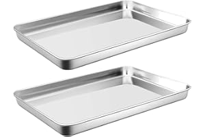 CABILOCK 2 Szt Taca Do Pieczenia Patelnia Do Grillowania w Mikrofalówce Grill Na Świeżym Powietrzu Tacka Do Kuchenki Mikrofalowej Komal Makaron Wermiszelowy Na Parze Stal Nierdzewna Komar