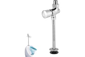 Milltrip Urinalflushventil - Manuell Tryckknapp Försenad Avstängning, Vattenbesparande Spolare, 1/2 "Inlopp för Kommersiella/offentliga Toaletter
