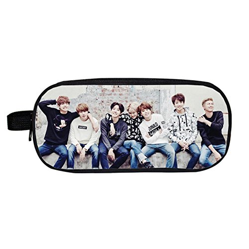 Kingmia Kpop BTS Bangtan Boys BTS Federmäppchen Großes Federmäppchen Heißer Geschenk Oxford Federmäppchen für A.R.M.Y (H06)