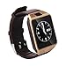 Price comparison product image Hipipooo-DZ09 Bluetooth Smart Watch with SIM Card Slot Make Phone Calls 2.0MP Camera Support Message Notification TF Card Pedometer Sleep Monitor Compatible with Android System smart phone(gold)