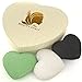 The Beauty Shelf Konjac Sponge (3 Pack) Charcoal, Green Tea & Natural Facial Cleansing & Exfoliating Beauty