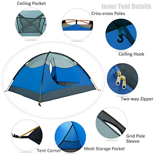 GEERTOP, 3 Personen 3 Jahreszeiten Kuppelzelt - 3