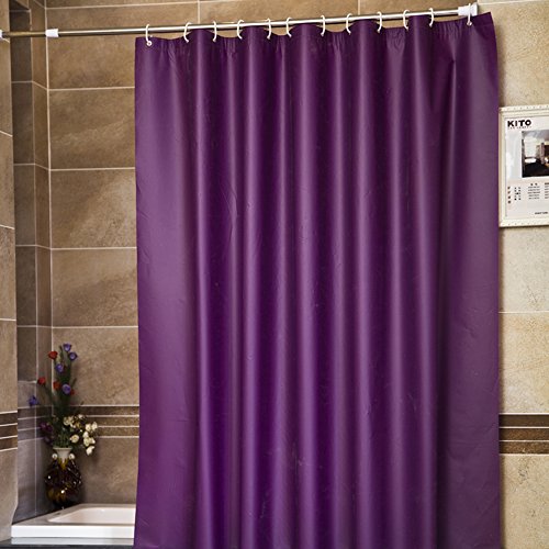 Hôtel Qualité Imperméable Et Mildewproof PEVA Rideau De Douche, Violet 220x200cm