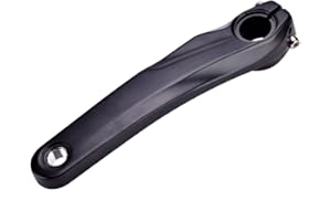 TBEST bras de manivelle vtt,Manivelle Velo 170Mm,Ycle Crankset,Pédalier+VTT+Shimano+Deore,Bras De Manivelle De Vélo De Route Gauche en Alliage D'Aluminium 170 Mm De Rechange pour Shimano 590 610 SLX XT (Noi