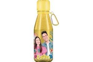 Gamevision Me Contro Te Borraccia in alluminio Glitterata (assortito) 1 Pezzo (Glitterata Oro)