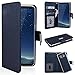 Produktbild SMART LEGEND Lederhülle für Samsung Galaxy S8 Plus Hülle Ledertasche Handyhülle Blau Schutzhülle Premium PU Leder Flip Wallet Case Protective Cover Innere Weiche Silikon Bookcase Handy Tasche Schale mit Kartenfächer Magnetverschluß Standfunktion Etui