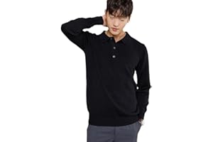Ownwfeat Polo Homme Pull Cachemire Pull Tricoté Cachemire Pull Haut