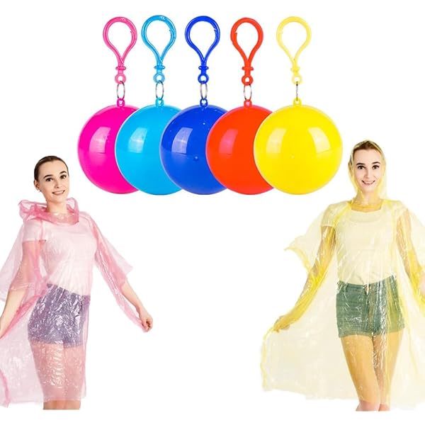 4 morceaux de ponchos | imperméable | poncho jetable | taille
