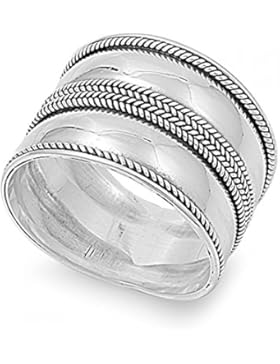 Ring aus Sterlingsilber - Bali Design