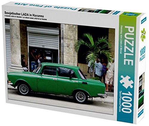 Sowjetischer LADA in Havanna 1000 Teile Puzzle quer (CALVENDO Mobilitaet)