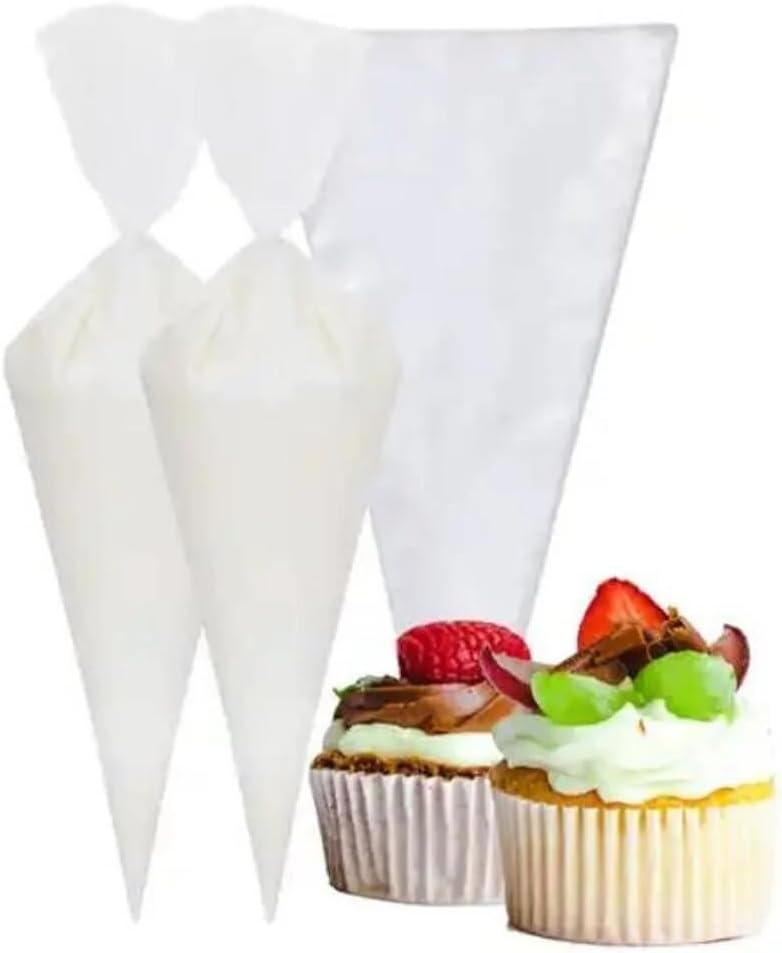 Kullan At - Tek Kullanımlık Krema Sıkma Torbası Seti, Plastik, 37x31x21 cm, 1 Paket - 50 Adet