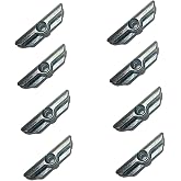 8 ADET Pimapen PVC- Pencere ve Kapı Kilit İspanyolet Karşılığı (Tek Delikli Standart Model) Zamak Kilit Karşılığı