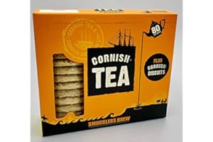 CORNISH TEA AND CORNISH COFFEE Cornish Tea and Clotted Cream Shortbread Biscuit Gift Set