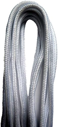 Boot laces in various colours and sizes oi skinhead (14 Hole - 200cm, White)