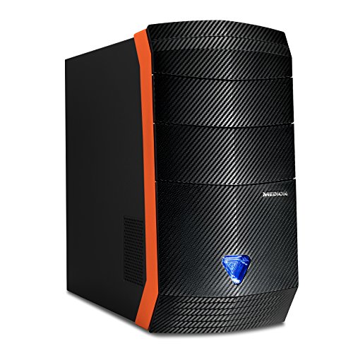 Medion P5369I Erazer Desktop PC (Intel Core i7-6700, NVIDIA GeForce GTX 1070 Founders Edition Grafikkarte, 8GB GDDR5 Speicher, 1TB HDD Festplatte, HDMI-Audio-/Video-Ausgang, Win 10 Home) schwarz - 3