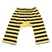 Dotty Fish Cool Cotton Summer Baby Leggings. Yellow and Black Stripe Leggings with Bubble Bee. Medium (12-18 Months)