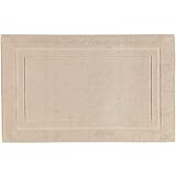 Cawö Badteppich 303 I Größe 50x80 cm, I Farbe mauve I Uni Einfarbig I Reine Baumwolle