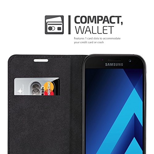 Samsung Galaxy A5 2017  7  Funda Estilo Libro de Cuero Sint  tico en TURQUESA PETROL de Cadorabo  Dise  o IM  N INVISIBLE      Cubierta Protectora con Cierre Magn  tico  Tarjetero y Funci  n de Suporte     Protecci  n Carcasa Caja Etui Case Cover