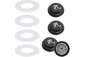 GENERIC Stickerboy 4Pcs Cistern Inlet Float Valve Diaphragm Washer Spare Rubber Ball Valve Washer and 4Pcs Geberit Flush Valve Washer for Toilet Fittings