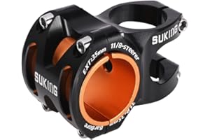 CYSKY Attacco Manubrio MTB Diametro 35 mm e 31,8 mm, Lunghezza 35 mm 50 mm Attacco Manubrio Bici Corto per Mountain Bike, Bici da Corsa, MTB, Downhill