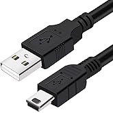 6 Feet Charger Cable for PS3, Mini Charging Cable Lead for Playstation 3 Controller.