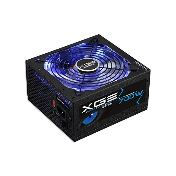 TooQ TQXGEII-700SAP - Fuente de alimentación Gaming (700W, PFC Activo, ATX 12V V2.31) Certificación 80 Plus Bronze, led…