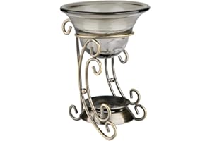 TMISHION Difusor de Aceites Esenciales, Hierro Hueco-hacia fuera del candelero Quemadores de aceites esenciales - forma de ciervo (H)