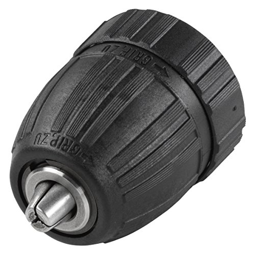 Wolfcraft 2641000 Schnellspannbohrfutter 1,5-10 mm, Innengewinde, Rechts- und Linkslauf, für Akku-Bohrmaschinen 3/ 8" x 24