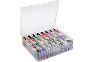 VALINK 48 kratkowy pojemnik do przechowywania lakierów do paznokci, przenośny pojemnik do przechowywania toaletki, przezroczysty plastikowy lakier do paznokci, pojemnik do przechowywania szminki, przezroczysty pusty futerał, organizer do makijażu