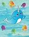 Produktbild Narwhal and Jellyfish: Notebook, Draw and Write Primary Kindergarten, Preschool Journal, Blank Composition Book, Top Half Drawing Window, Bottom Half ... Sheets, 8  x 10 inches, Soft Durable Cover