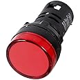 Royal Apex LED Pilot Panel Indicator Lamp | LED Voltage Indication Panel Light Warning Light (Pack of 1, Red)