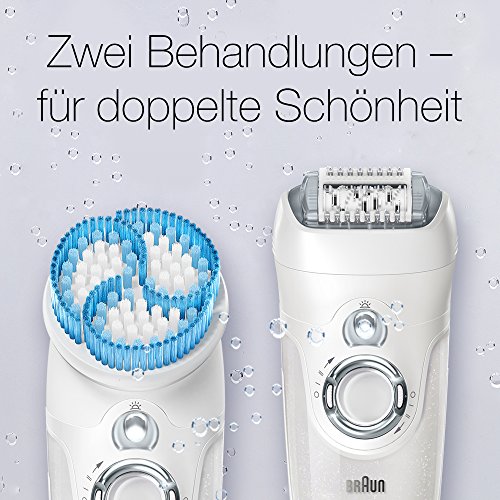 Braun Silk-épil 7 SkinSpa 2-in-1 Epilierer 7-921e, mit Peeling-Bürste, weiß - 2