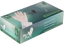 Bes Pack Vinyl Gloves Box, Size L 100 Pcs