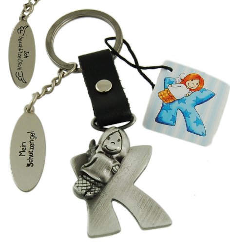Preisvergleich Produktbild Schutzengel Schlüsselanhänger Buchstabe K