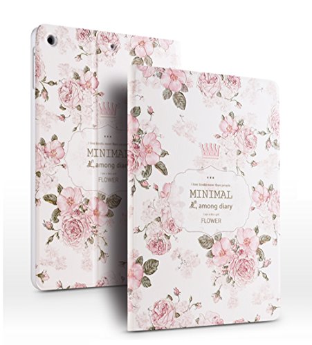 iPad PU Leder Tasche Smart Cover Folio iPad Case Hülle Tasche Schutzhülle Etui für Apple iPad Air