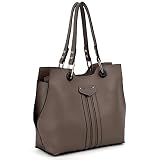 UTO PU Cuero Mujer Bolsas de Asas Conjunto 2 en 1 Monedero Crossbody Bolso...