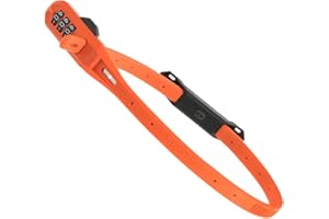 Hiplok Z LOK COMBO V2, Sangle de sécurité multifonctionnelle, Unisex, ORANGE, Périmètre de fermeture de 45cm