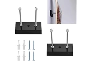 WENRERO 2 Pezzi Supporto da Parete per Skateboard Supporto per Longboard in Acrilico Ganci per Skateboard da Parete 7,5 * 4 * 0,8CM per Skateboard Longboard e Piattaforma di Stoccaggio, Nero