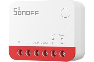 Relais Intelligent pour Volets Roulants Sonoff Zigbee MINI-ZBRBS Blanc