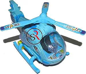 Skyhigh Bump n Go Helicopter Hunting Aviation Aircraft Battery Operated Toy for Kids with Amazing Sound and Lights and Revolving Blades