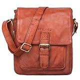 Ideal als Männertasche / Herrentasche, aber auch für Damen eine interessante Wahl | vielseitig als Vintage Messenger Bag Hochformat / kleine Umhängetasche / 8,4 Zoll Tablettasche / Schultertasche / Handtasche / Brusttasche oder kleine Reisetasche aus Leder